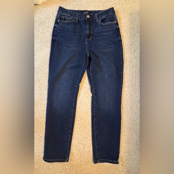 Judy Blue Boyfriend Jeans Dark Wash Denim Stretch Size 11/30 Women Junior - Picture 1 of 8